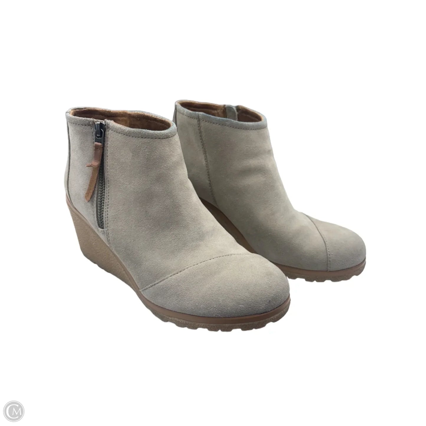 Boots Ankle Heels By Toms In Beige, Size: 9.5