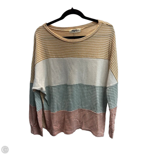 Top Long Sleeve By Haptics In Multi-colored, Size: L
