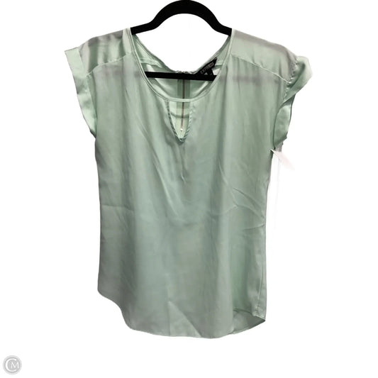 Blouse Short Sleeve By Express In Green, Size: Xs