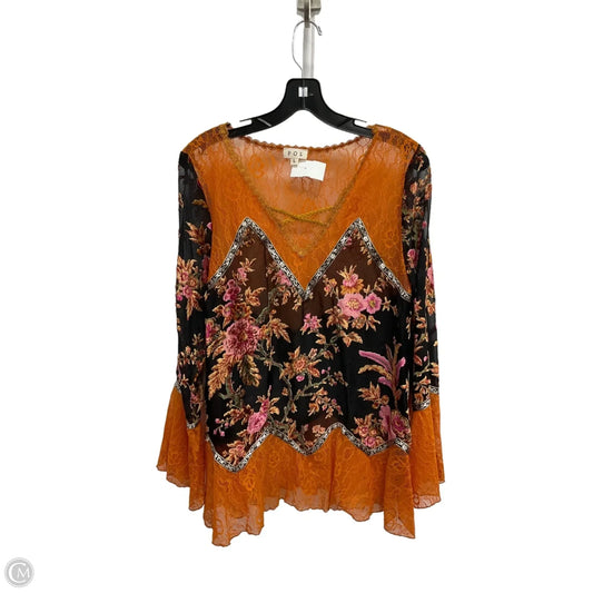 Blouse 3/4 Sleeve By Pol In Multi-colored, Size: L