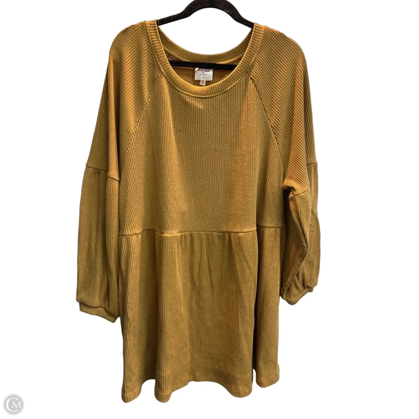 Dress Casual Short By Hayden La In Tan, Size: 1x