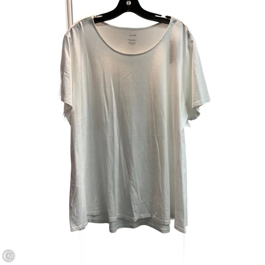 Top Short Sleeve Basic By Pure Jill In White, Size: 2x