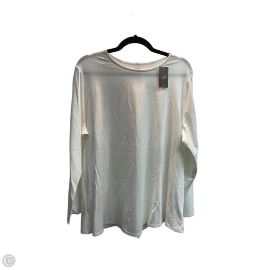 Top Long Sleeve By J. Jill In White, Size: 2x