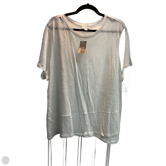 Top Short Sleeve By J. Jill In White, Size: 2x