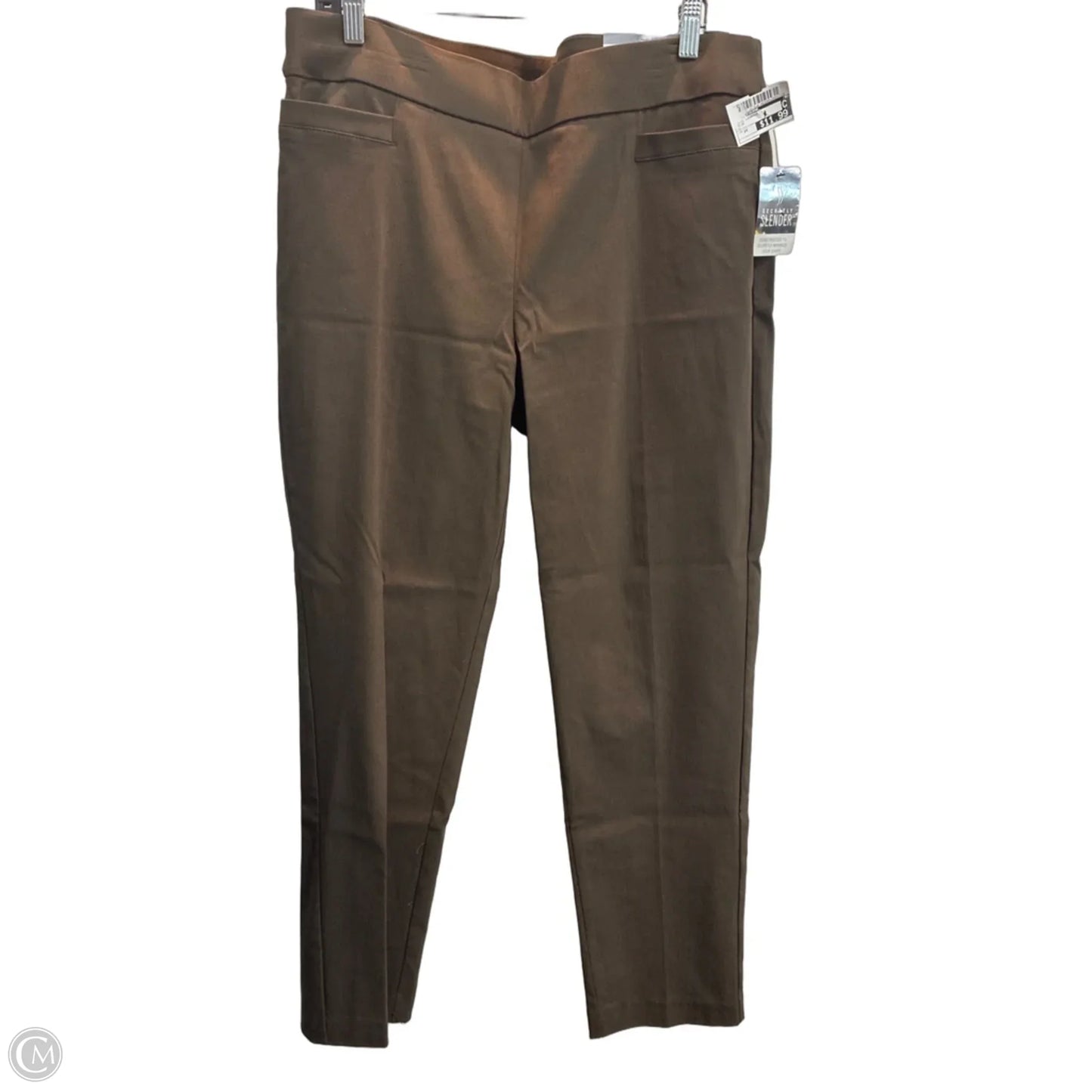 Pants Cropped By Liz Claiborne In Brown, Size: 14