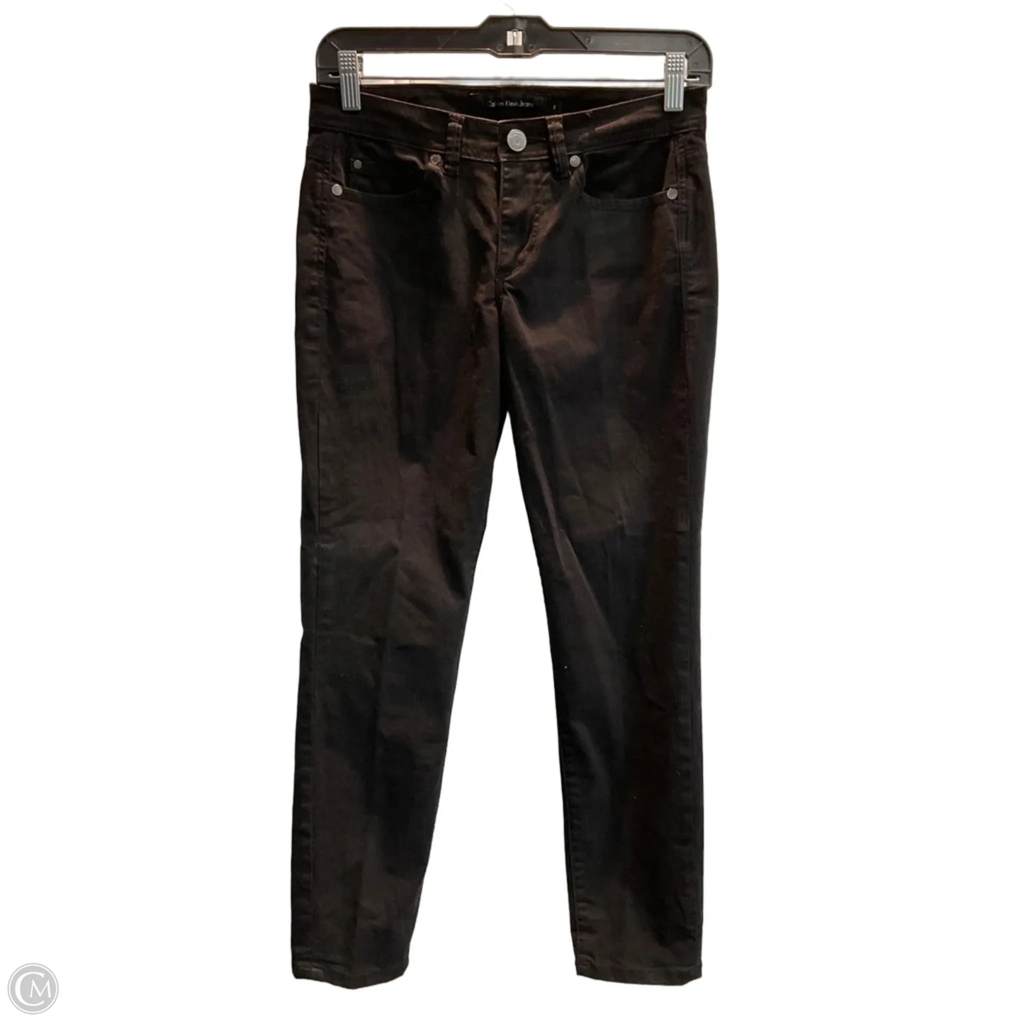 Jeans Cropped By Calvin Klein In Black, Size: 2
