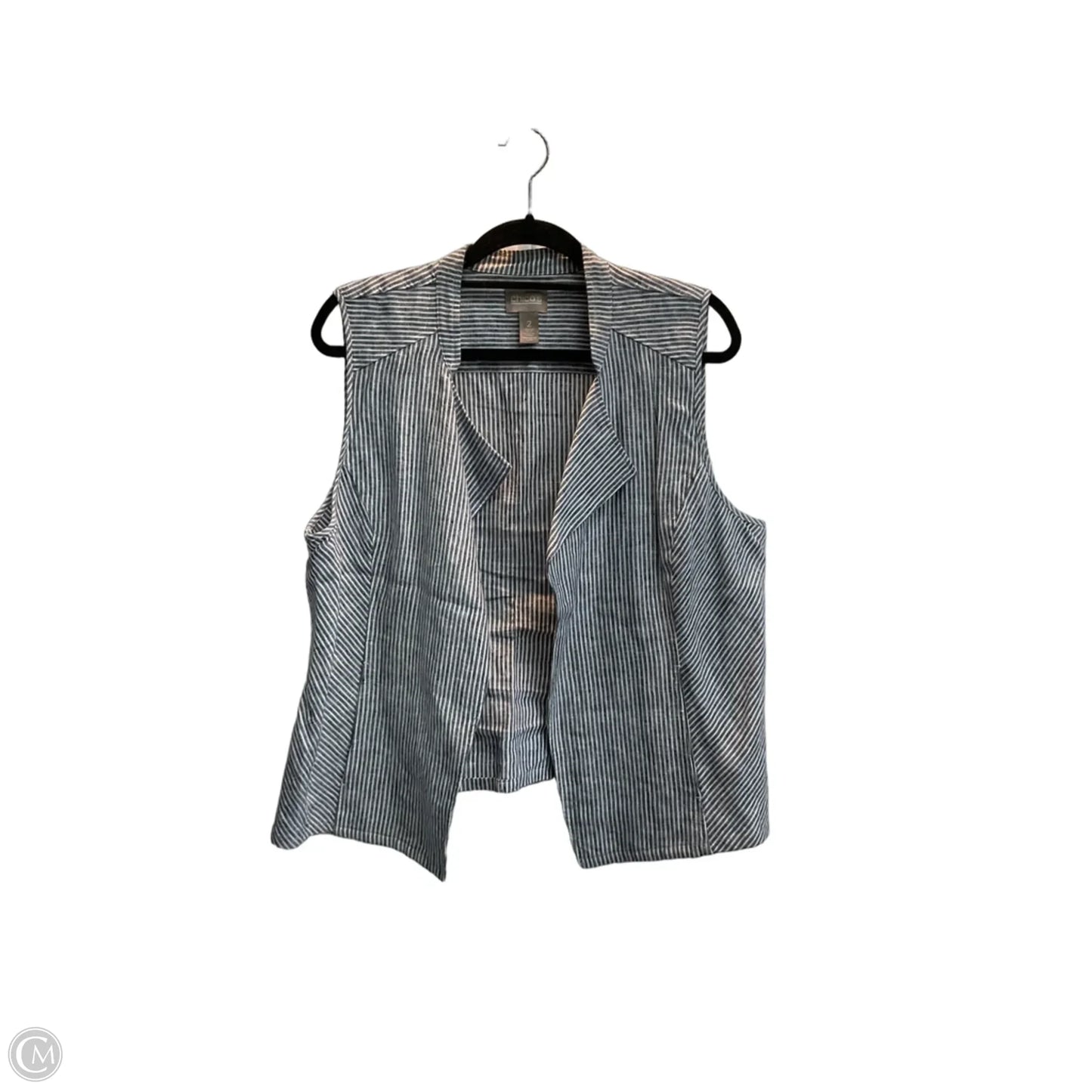 Vest Other By Chicos In Striped Pattern, Size: L