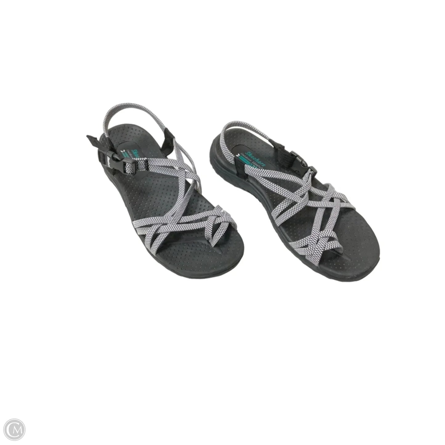 Sandals Flats By Skechers In Grey, Size: 8