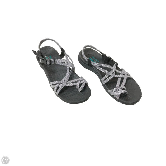 Sandals Flats By Skechers In Grey, Size: 8