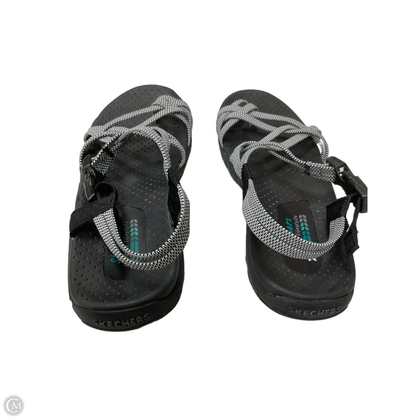 Sandals Flats By Skechers In Grey, Size: 8
