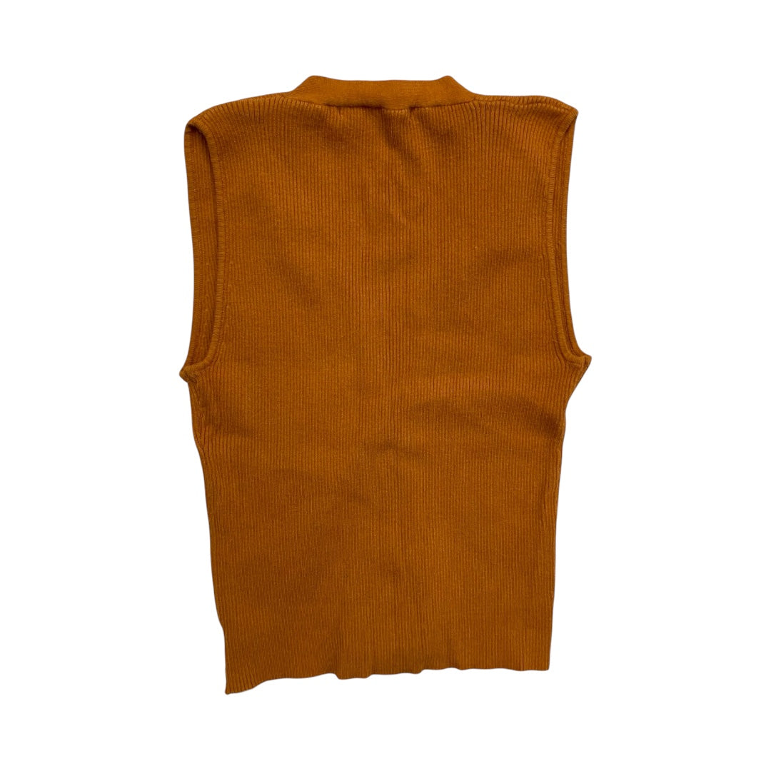 Top Sleeveless By Cmc In Gold Orange , Size:L