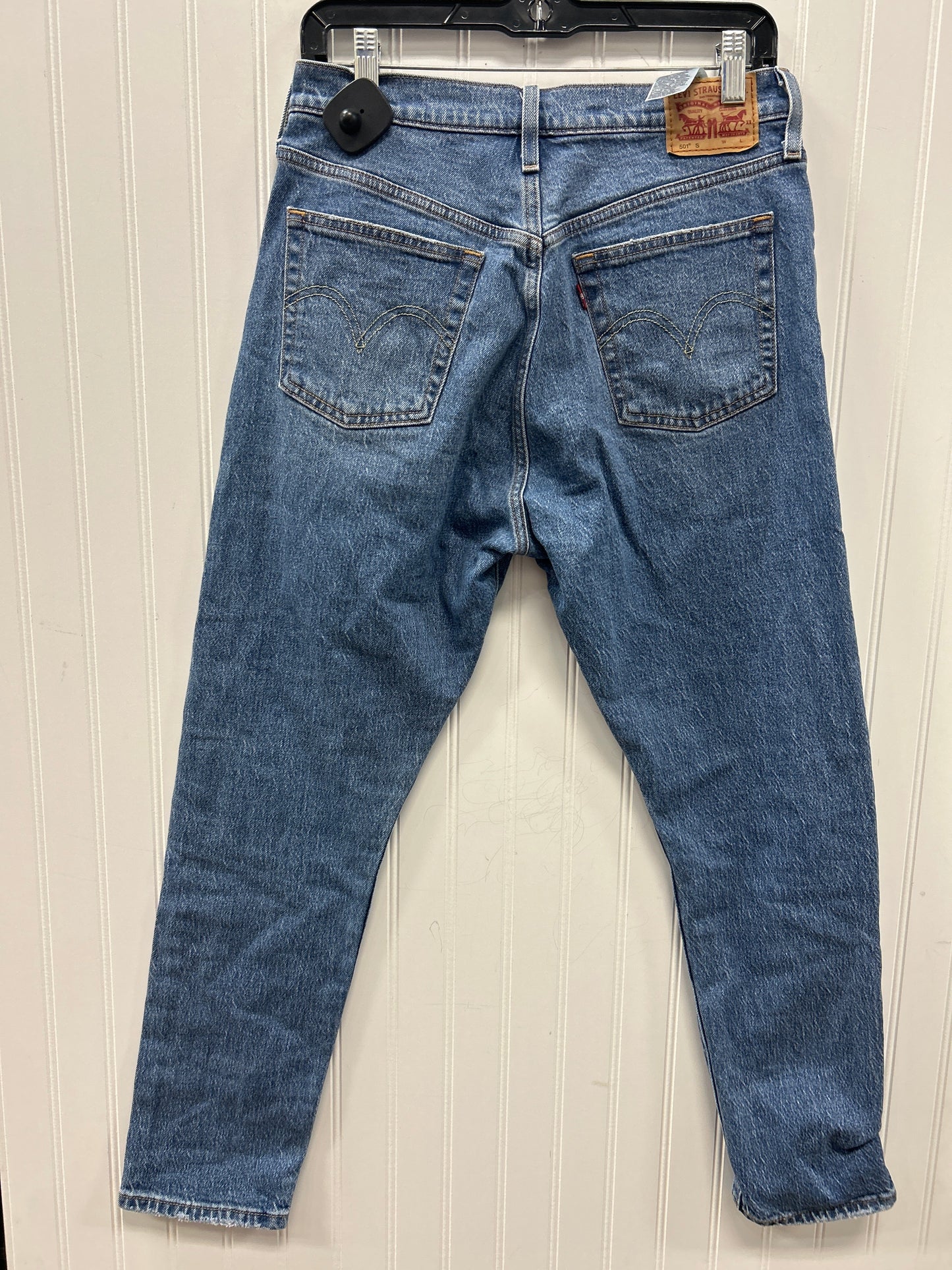 Jeans Straight By Levis In Blue Denim, Size:6
