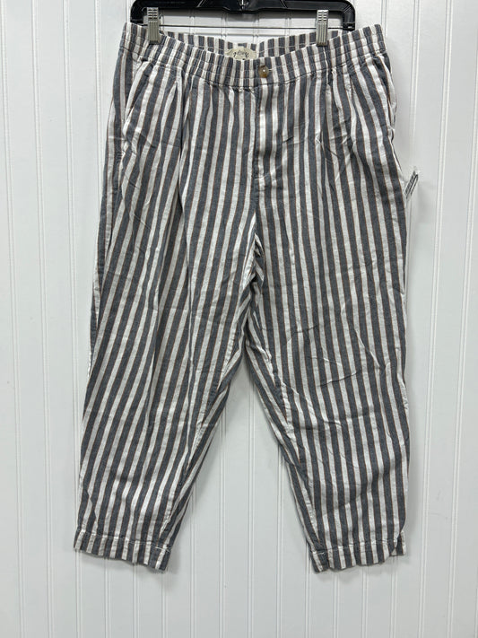 Pants Linen By Madewell In Striped Pattern, Size:L