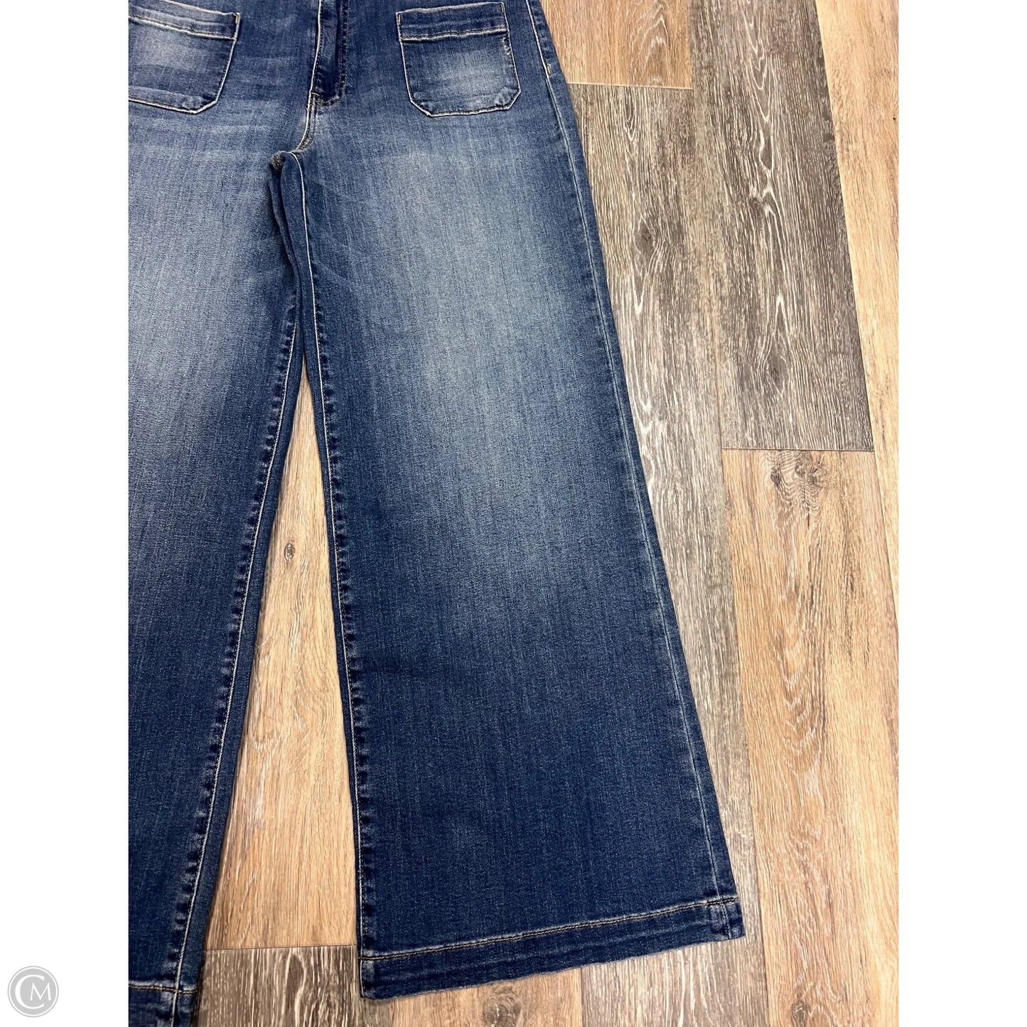 Jeans Wide Leg By Kut In Blue Denim, Size: 12