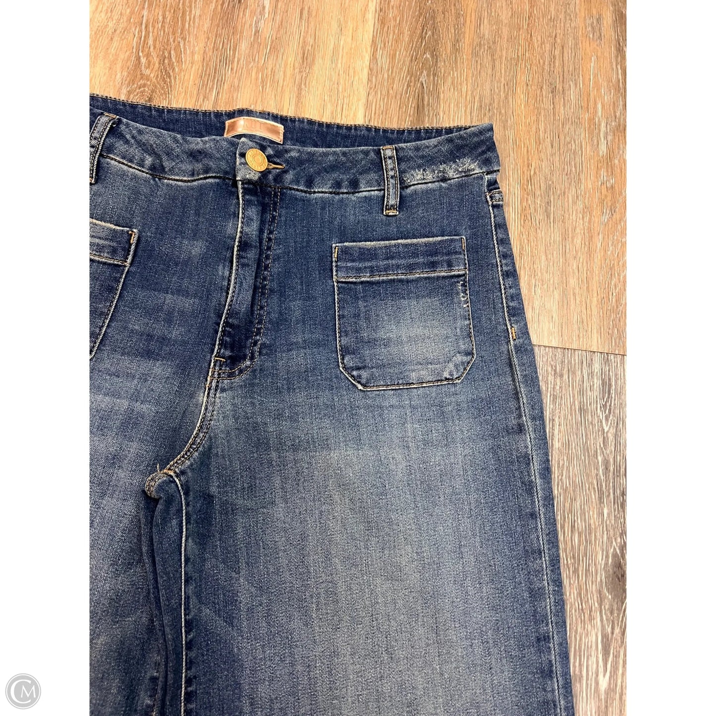 Jeans Wide Leg By Kut In Blue Denim, Size: 12