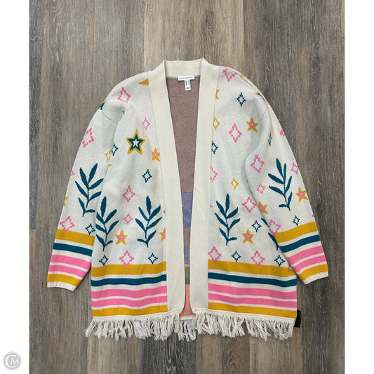 -Sweater Cardigan By Canyon Retreat In Multi-colored, Size: M