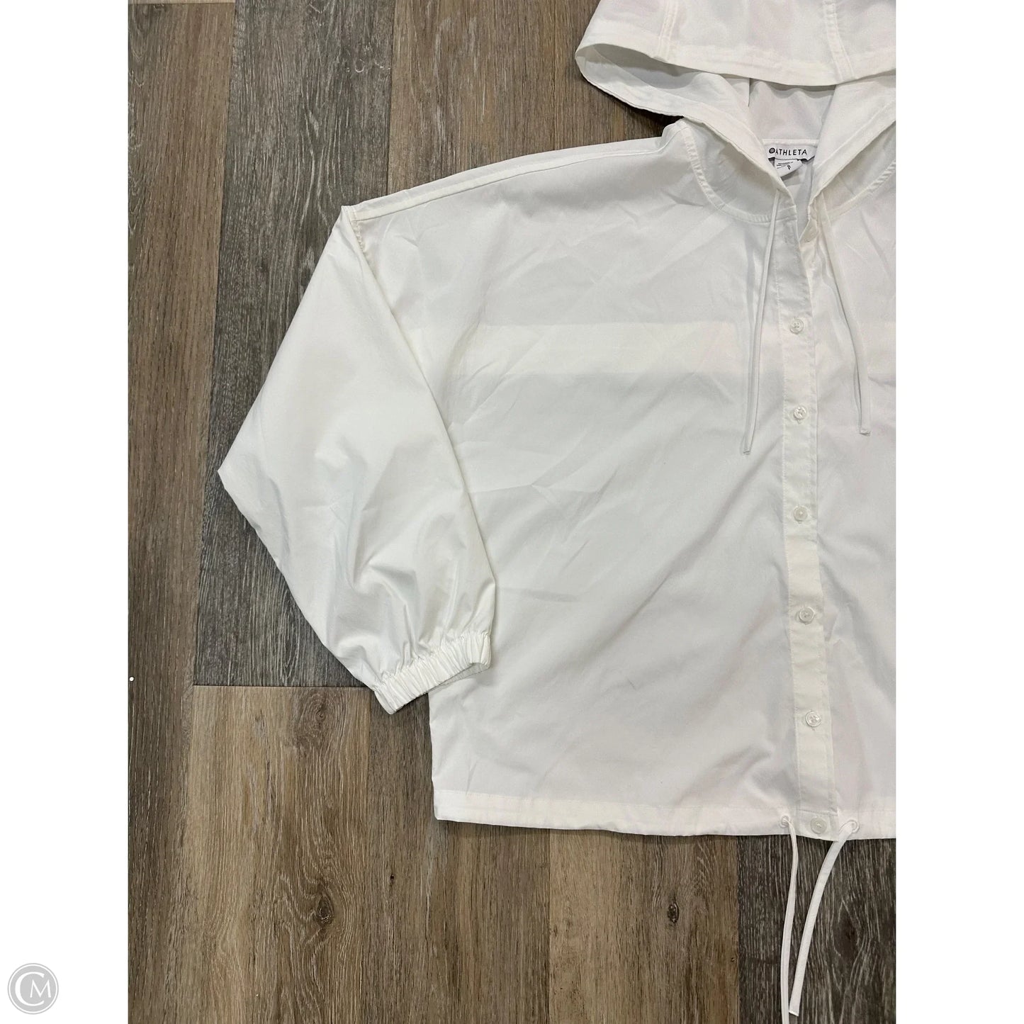 Athletic Jacket By Athleta In White, Size: S