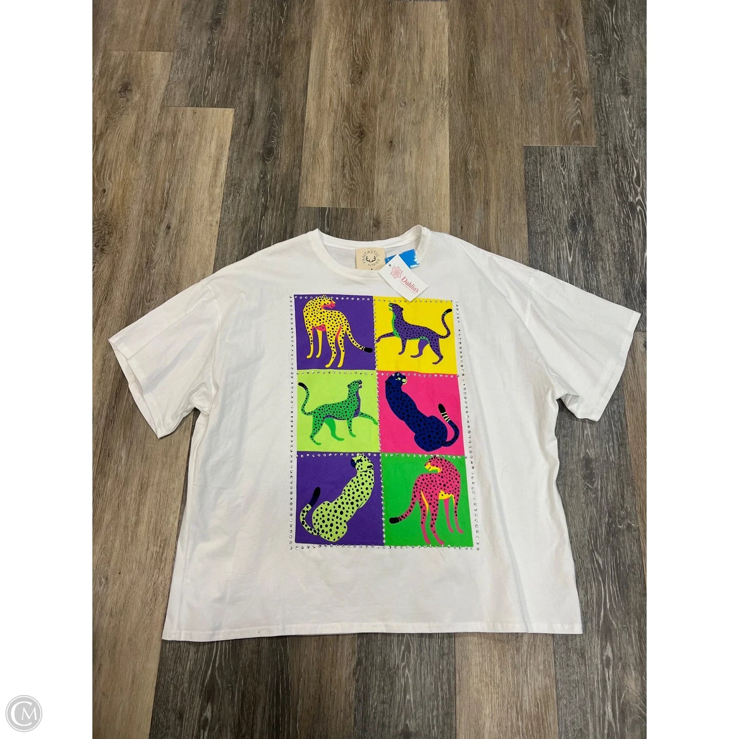 Top Short Sleeve By Fantastic Fawn In White, Size: M