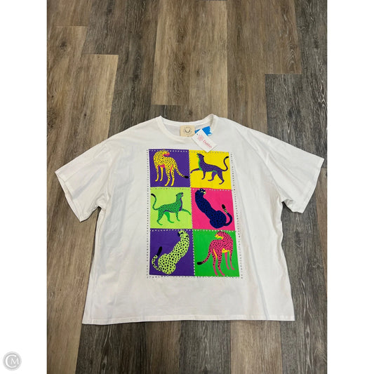 Top Short Sleeve By Fantastic Fawn In White, Size: M