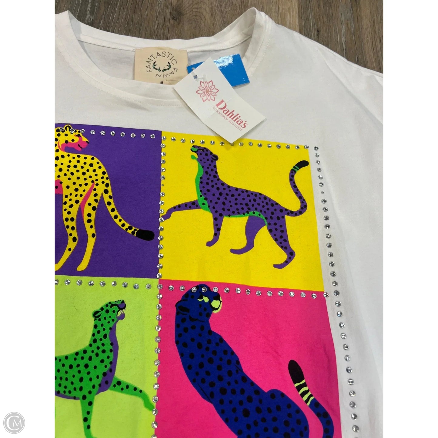 Top Short Sleeve By Fantastic Fawn In White, Size: M