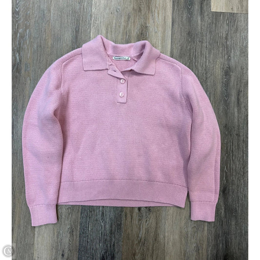 Sweater By Abercrombie And Fitch In Pink, Size: M
