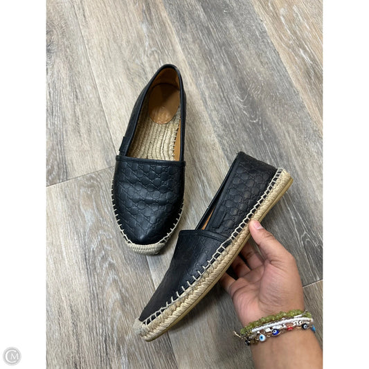 Shoes Luxury Designer By Gucci In Black, Size: 7