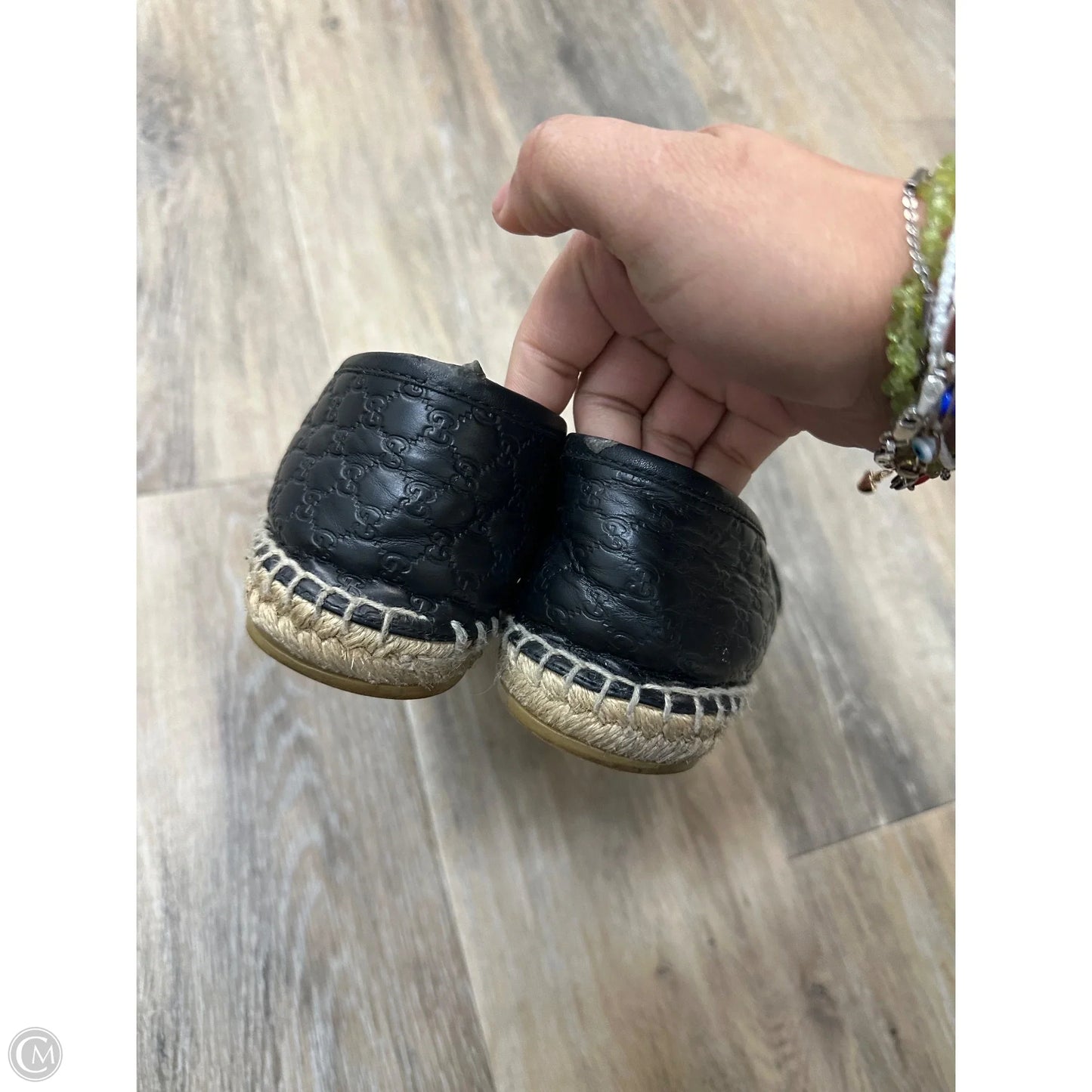 Shoes Luxury Designer By Gucci In Black, Size: 7