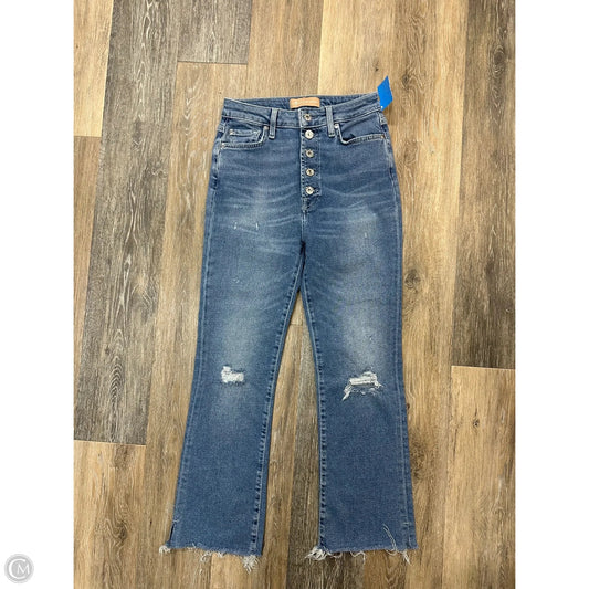 Jeans Boot Cut By 7 For All Mankind In Blue Denim, Size: 4