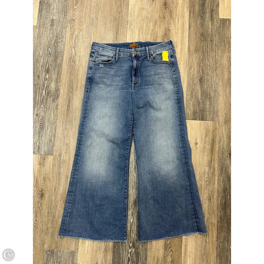 - Jeans Wide Leg By Mother In Blue Denim, Size: 6/28