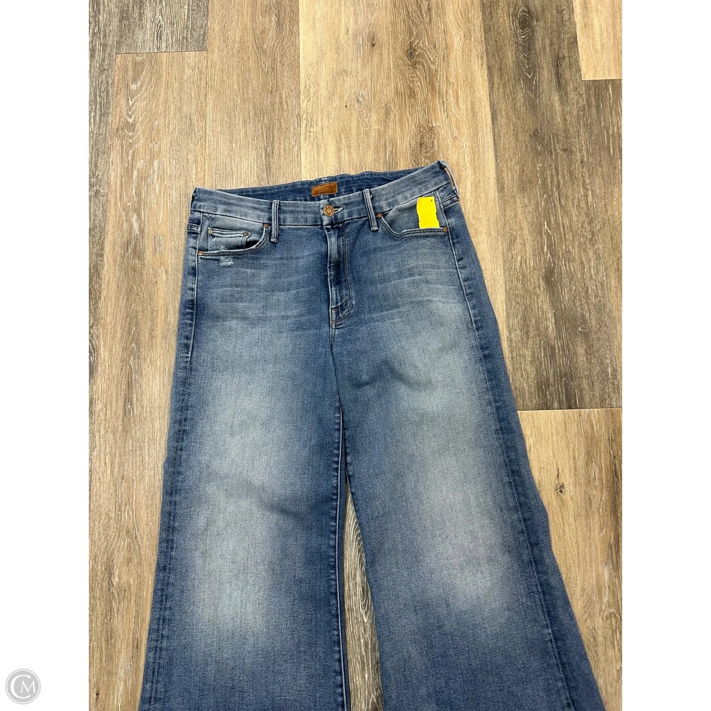 - Jeans Wide Leg By Mother In Blue Denim, Size: 6/28