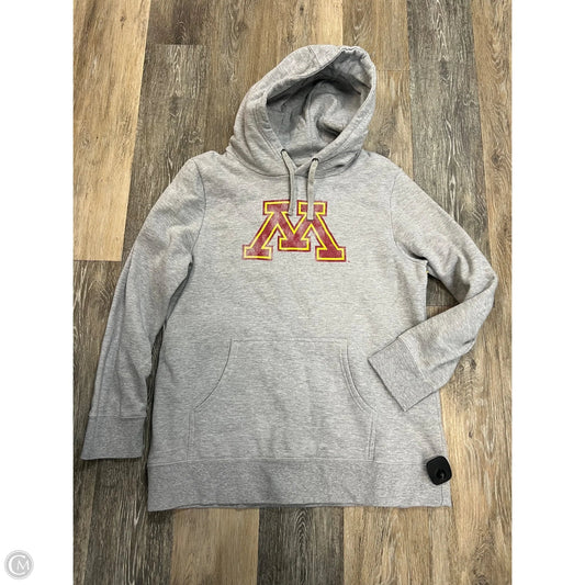 Athletic Sweatshirt Hoodie By Fanatics In Grey, Size: Xl