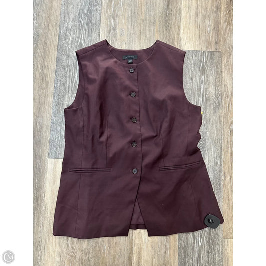 Vest Other By Ann Taylor In Maroon, Size: 12