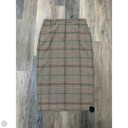 Skirt Maxi By Ann Taylor In Plaid Pattern, Size: 12
