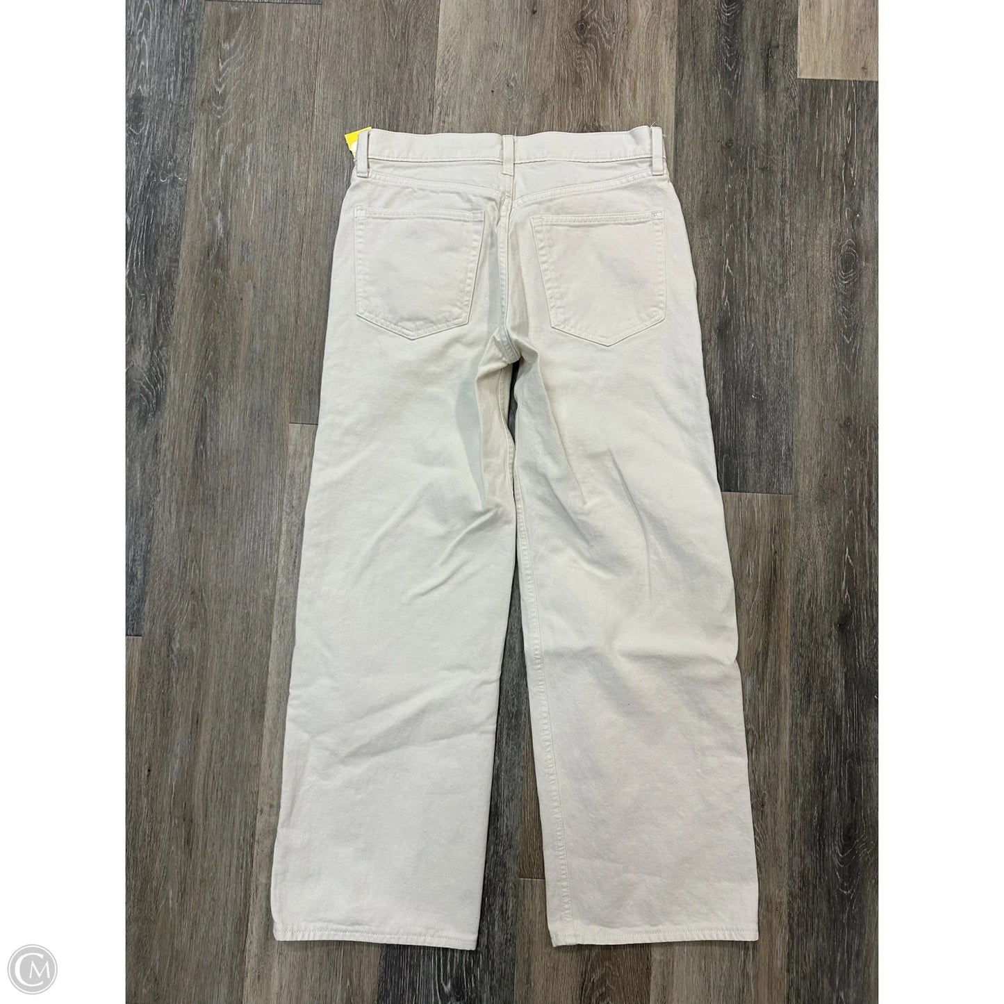 Jeans Straight By Gap In Cream, Size: 2