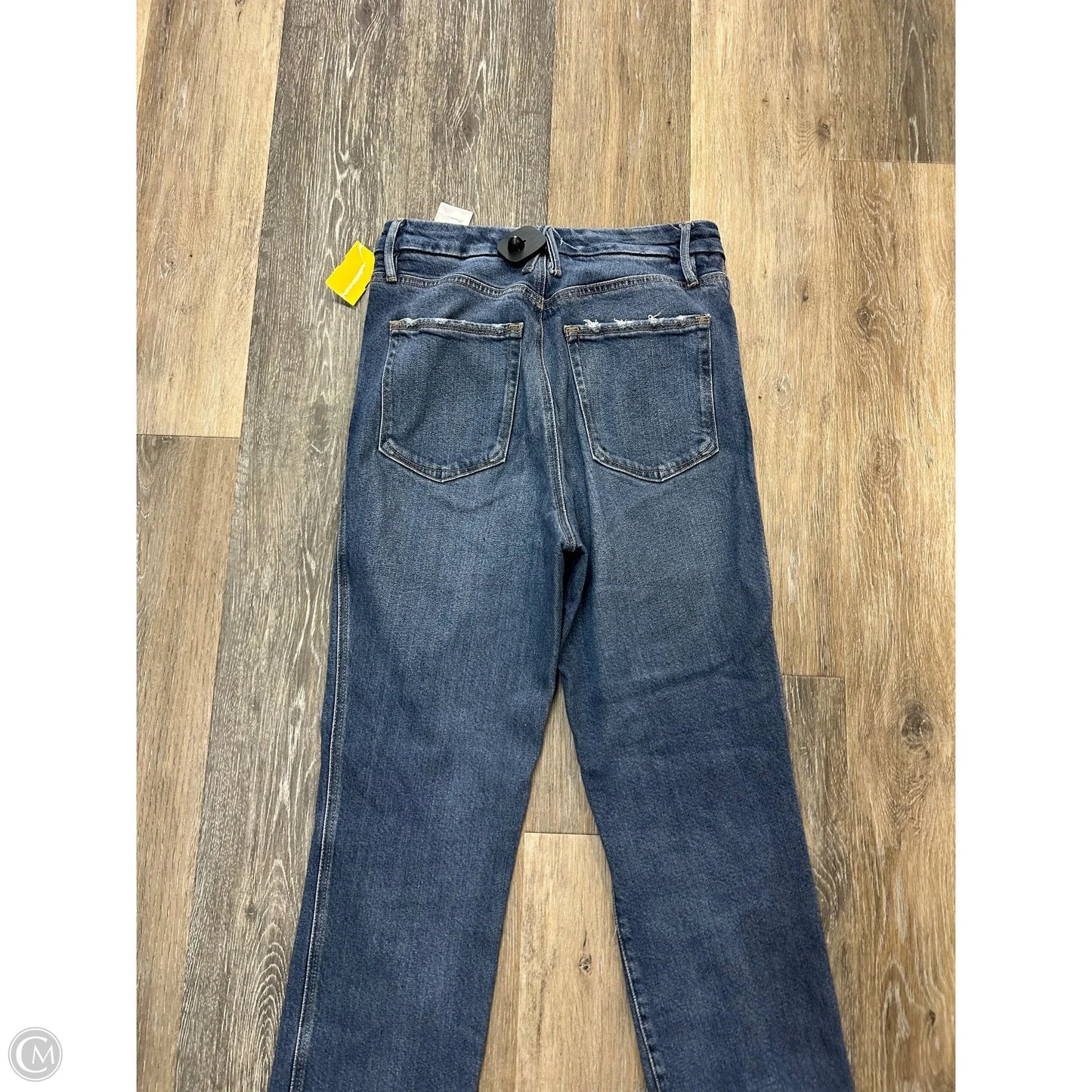 Jeans Straight By Good American In Blue Denim, Size: 6