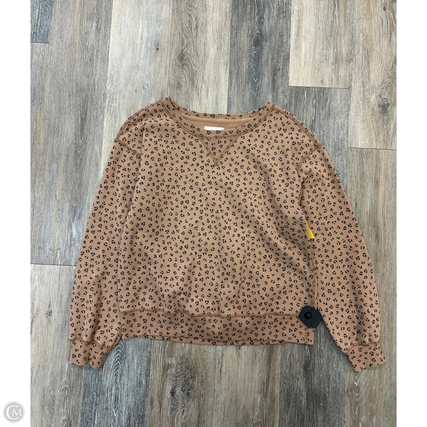 Sweatshirt Crewneck By Abercrombie And Fitch In Animal Print, Size: S