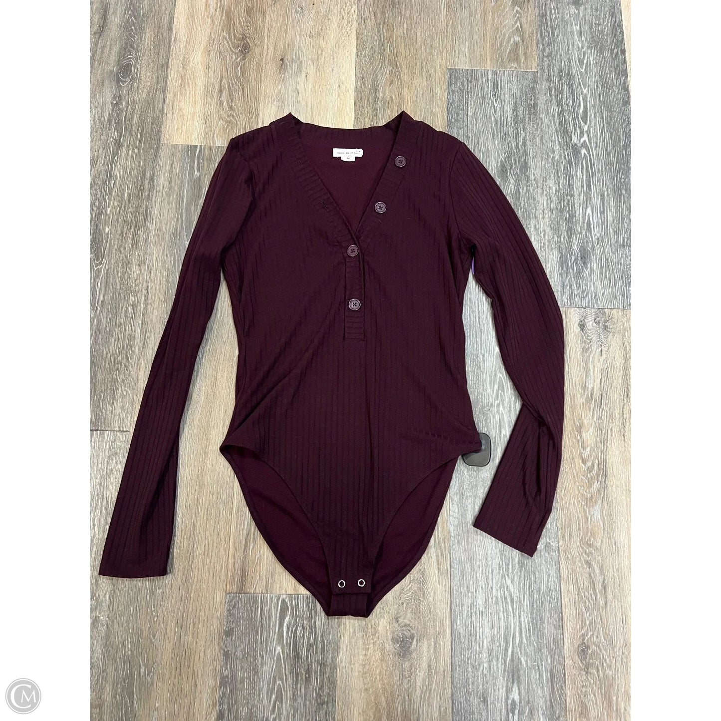 Bodysuit By Good American In Maroon, Size: M
