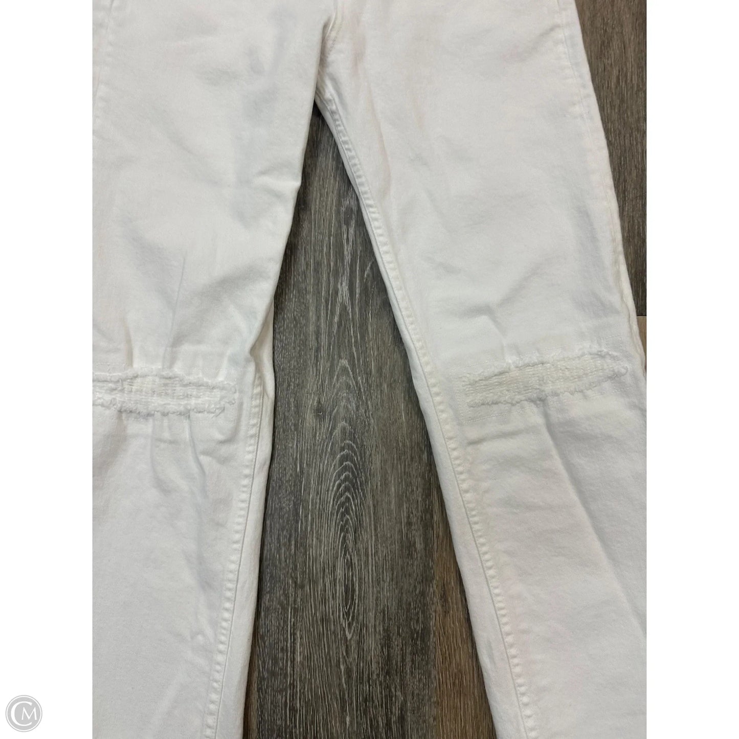 Jeans Straight By Rag And Bone In White Denim, Size: 2