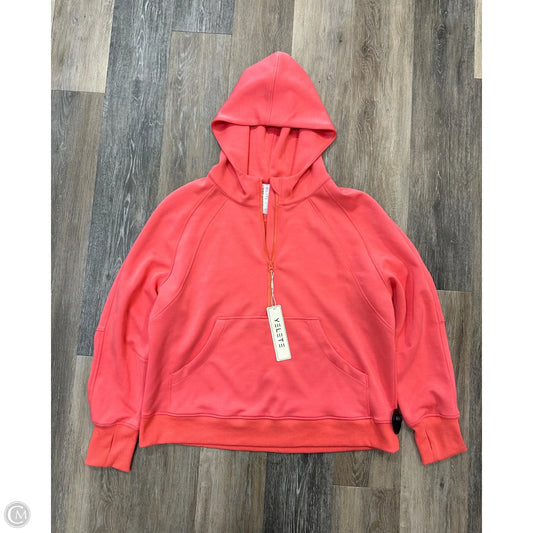 Athletic Sweatshirt Hoodie By Yelete In Pink, Size: Xl