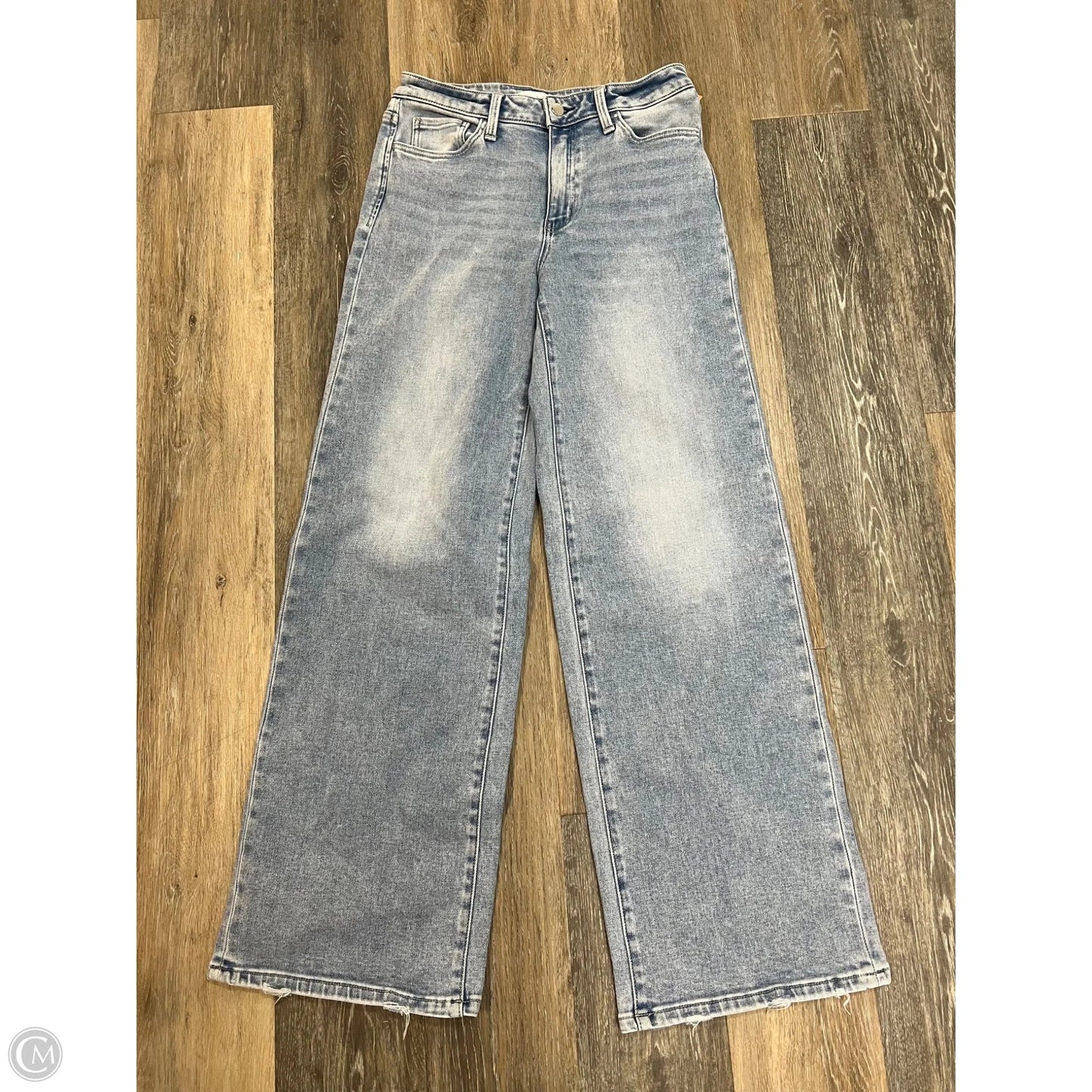 -Jeans Wide Leg By Flying Monkey In Blue Denim, Size: 6