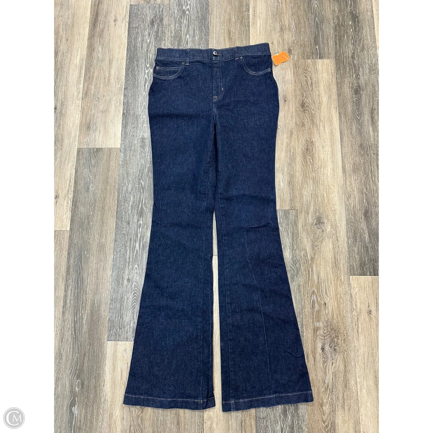 Jeans Boot Cut By Spanx In Blue Denim, Size: L