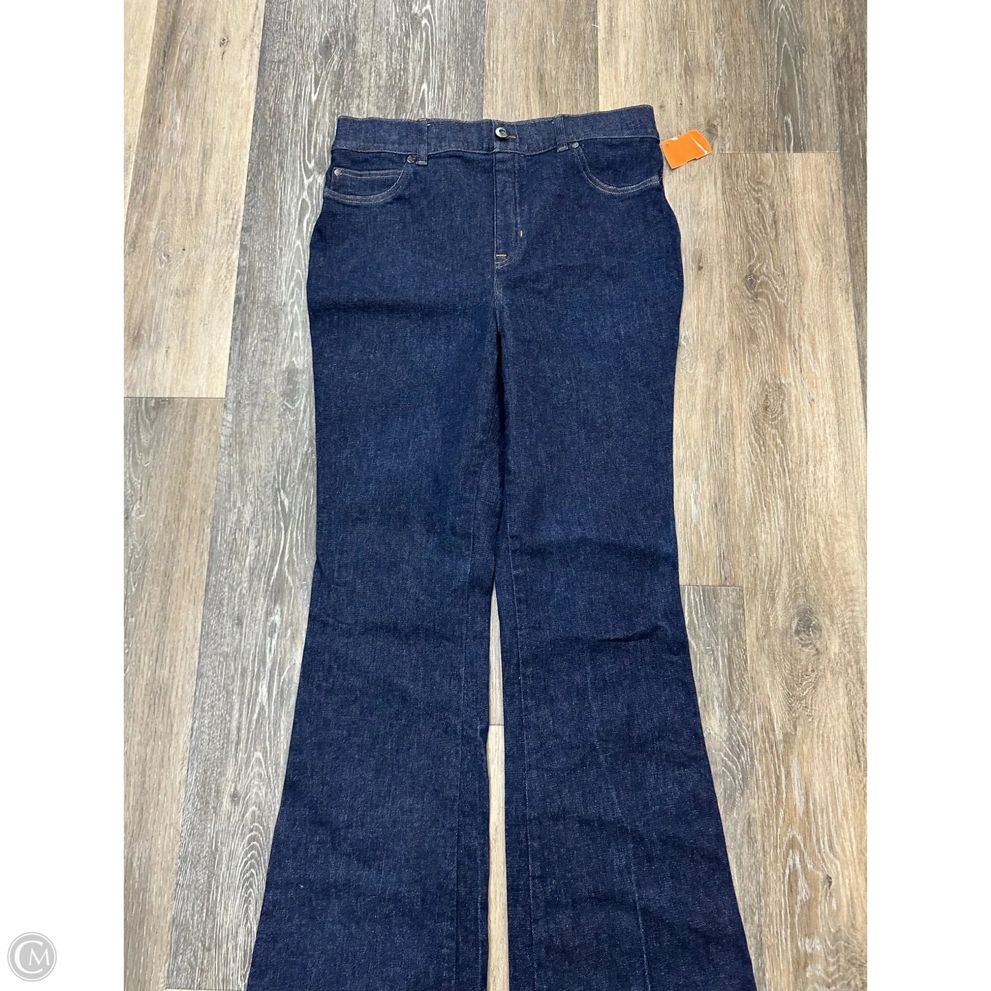 Jeans Boot Cut By Spanx In Blue Denim, Size: L