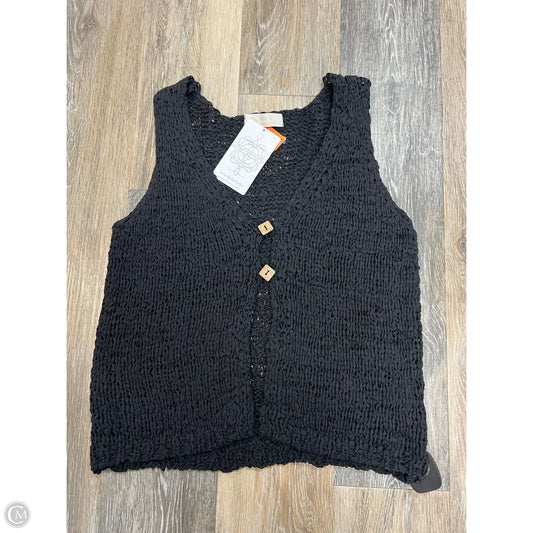 Vest Sweater By Leela & Lavender In Black, Size: L