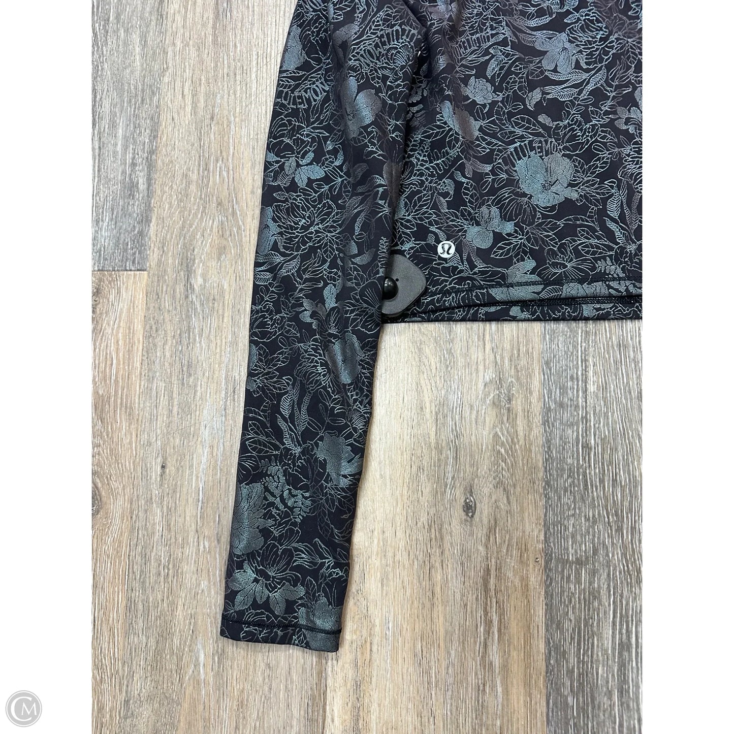 Athletic Top Long Sleeve Crewneck By Lululemon In Black, Size: M