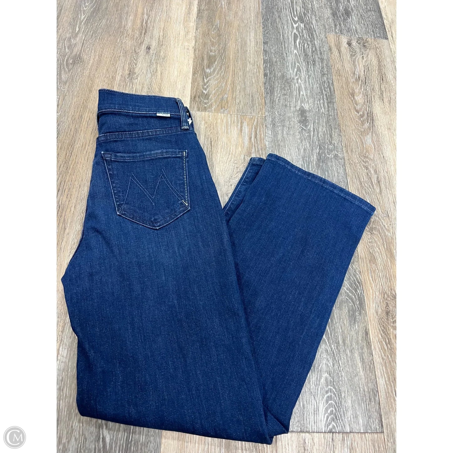 Jeans Straight By Mother In Blue Denim, Size: 0/24