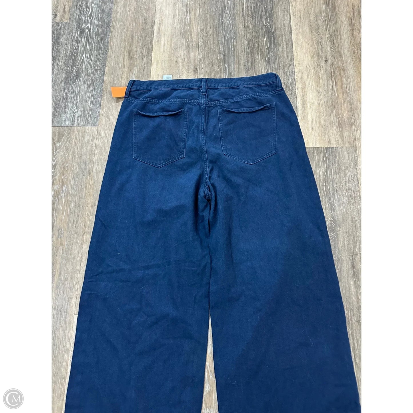 Jeans Wide Leg By Banana Republic In Blue Denim, Size: 18