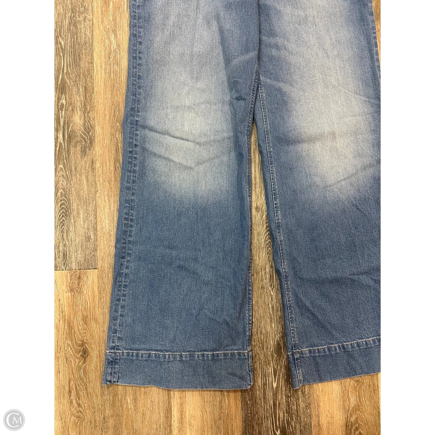Jeans Wide Leg By J. Crew In Blue Denim, Size: 14 Tall
