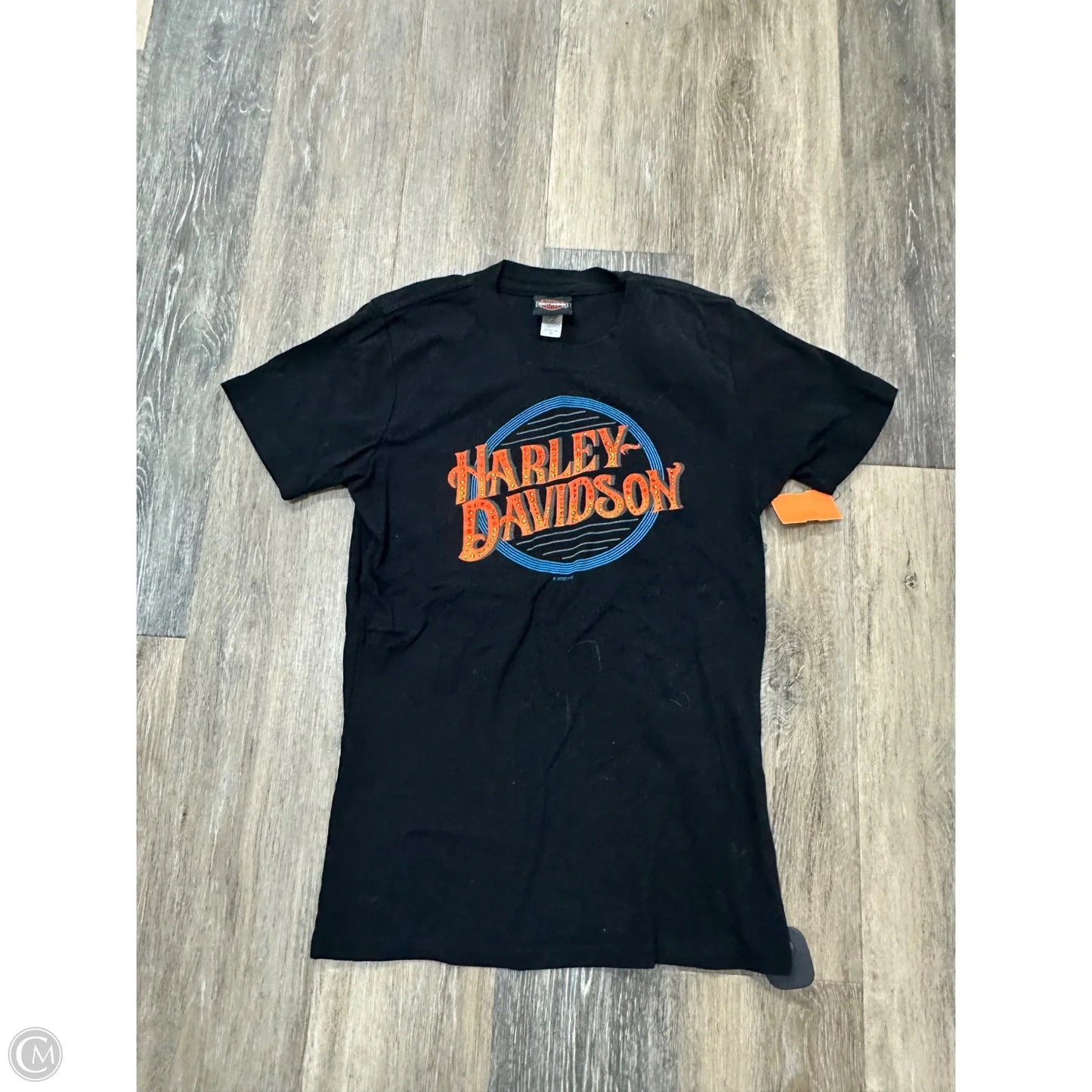Top Short Sleeve By Harley Davidson In Black, Size: M