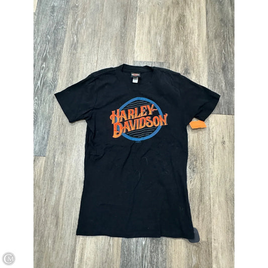 Top Short Sleeve By Harley Davidson In Black, Size: M