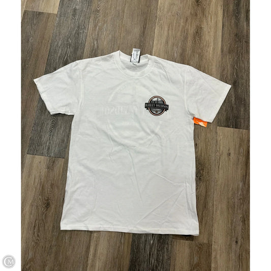 Top Short Sleeve By Harley Davidson In White, Size: M